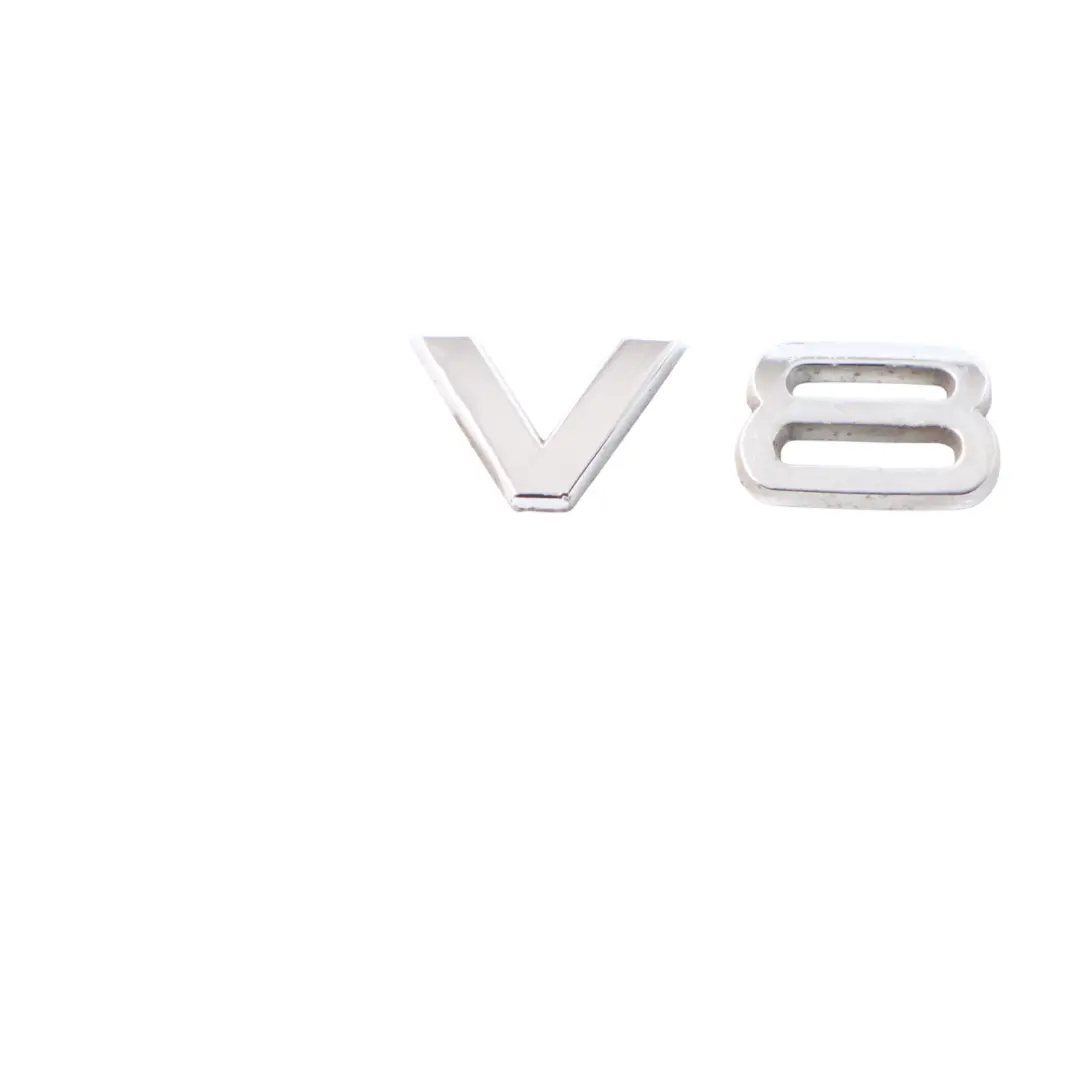 Audi A8L 4H Side Wing Fender V8T Emblem Badge Chrome 4H0853601