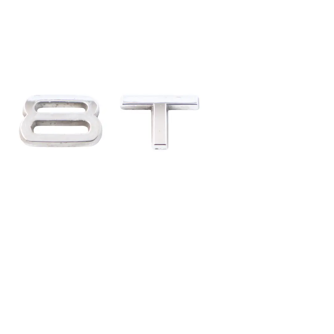 Audi A8L 4H Side Wing Fender V8T Emblem Badge Chrome 4H0853601