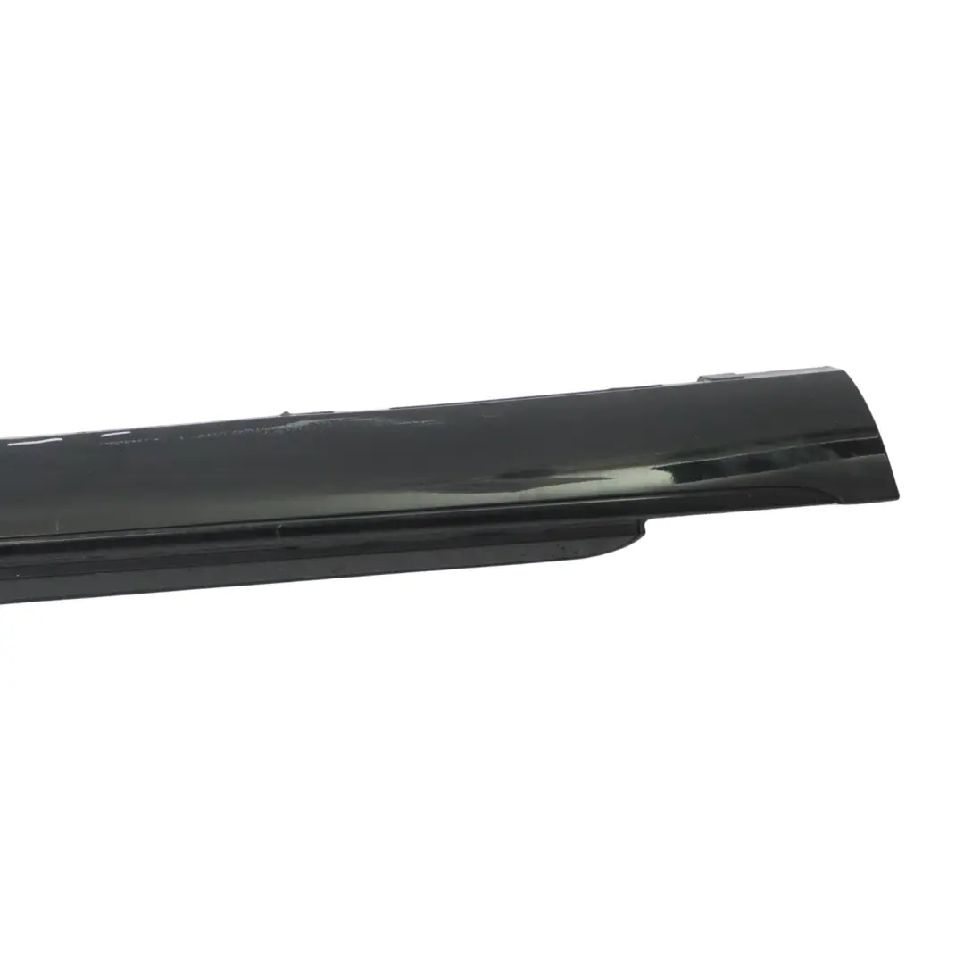 Audi A8 4H Side Skirt Right O/S Long Version Sill Cover Phantom Black - Z9Y