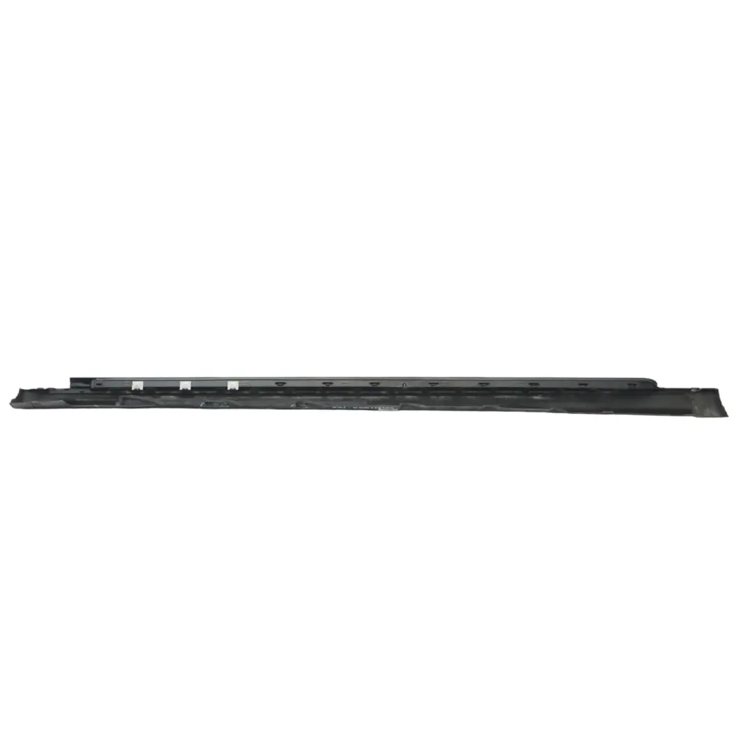 Audi A8 4H Side Skirt Right O/S Long Version Sill Cover Phantom Black - Z9Y