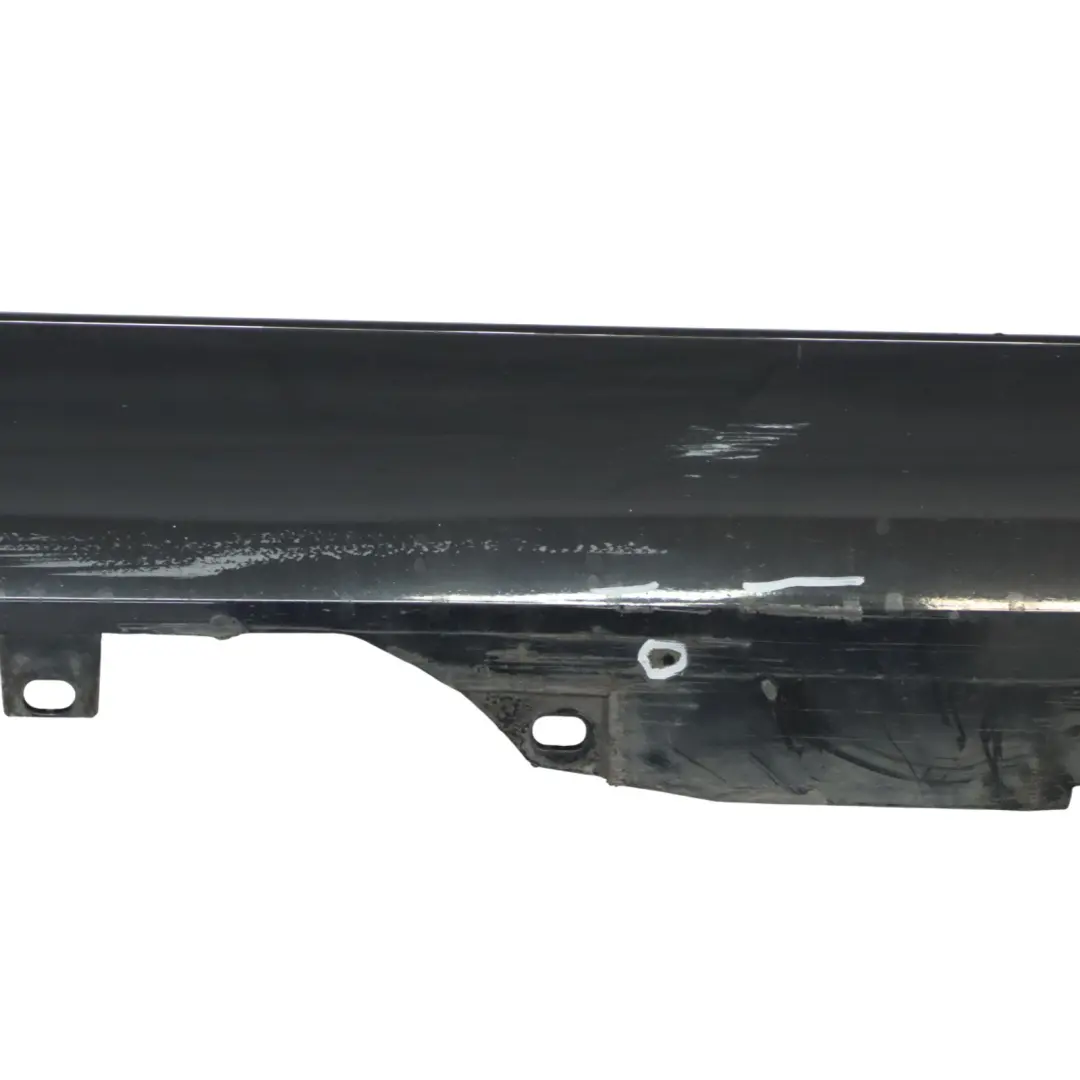 Audi A8 4H Side Skirt Right O/S Long Version Sill Cover Phantom Black - Z9Y