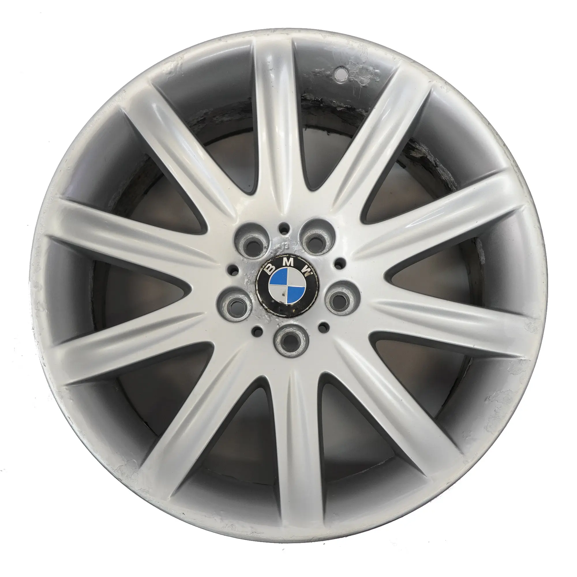 BMW E65 E66 Jante arrière en alliage argenté 19" Star Spoke 95 10J ET:24 6753242