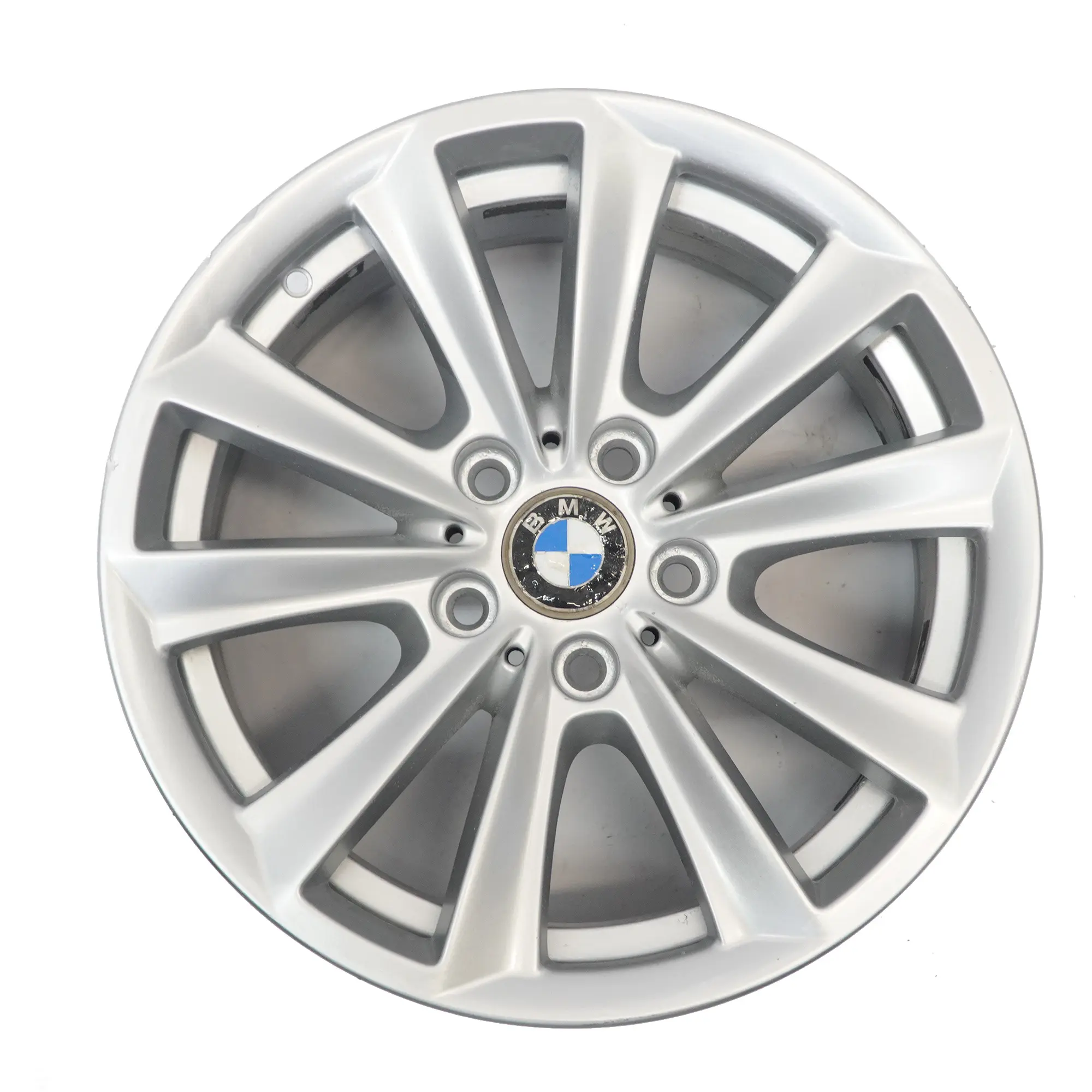 BMW F10 F11 F12 Silver Alloy Wheel Rim 17" V Spoke 236 8J ET:30 6780720