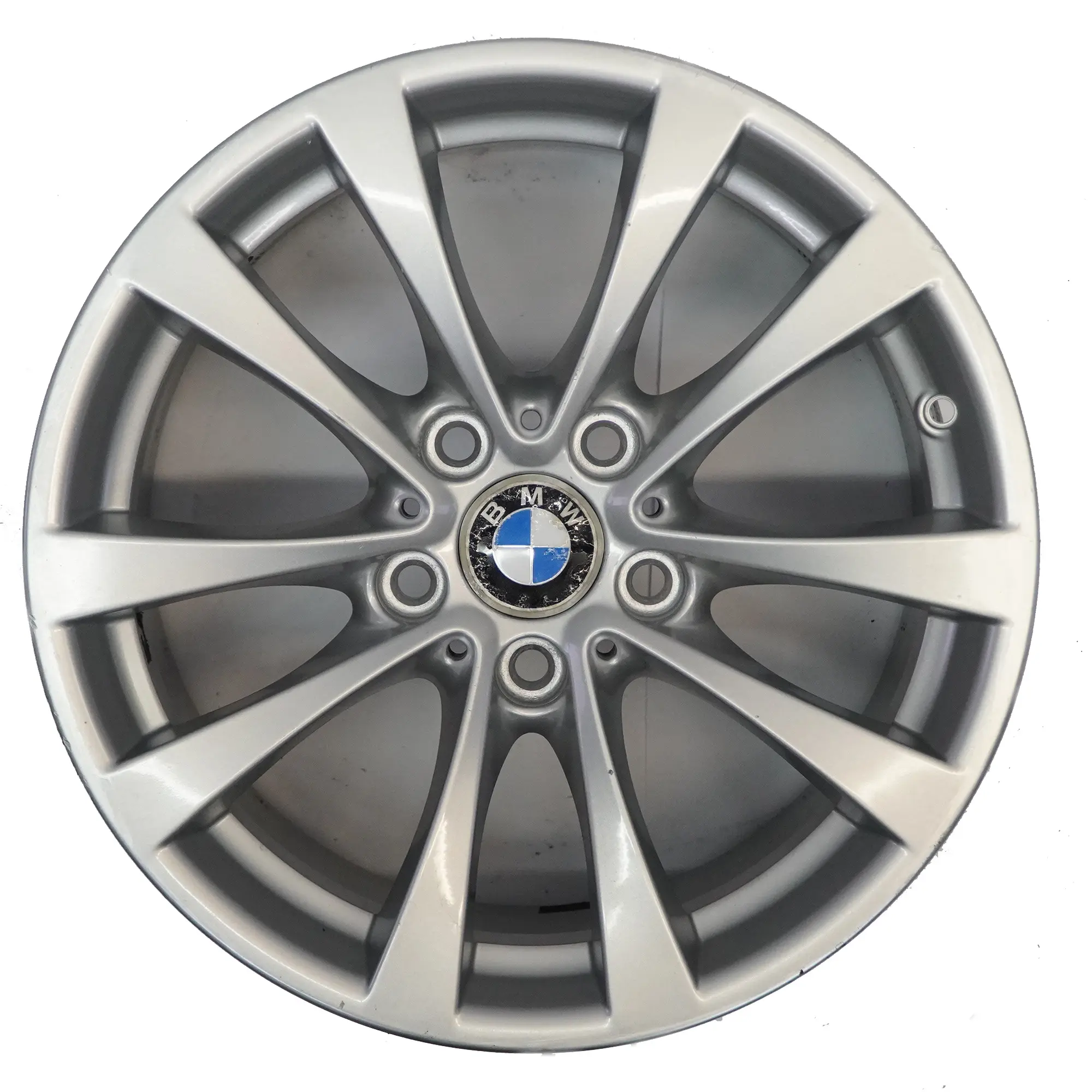 BMW F30 F31 F32 Rear Silver Alloy Wheel Rim 17" 8,5J ET:47 V-Spoke 395 6796245