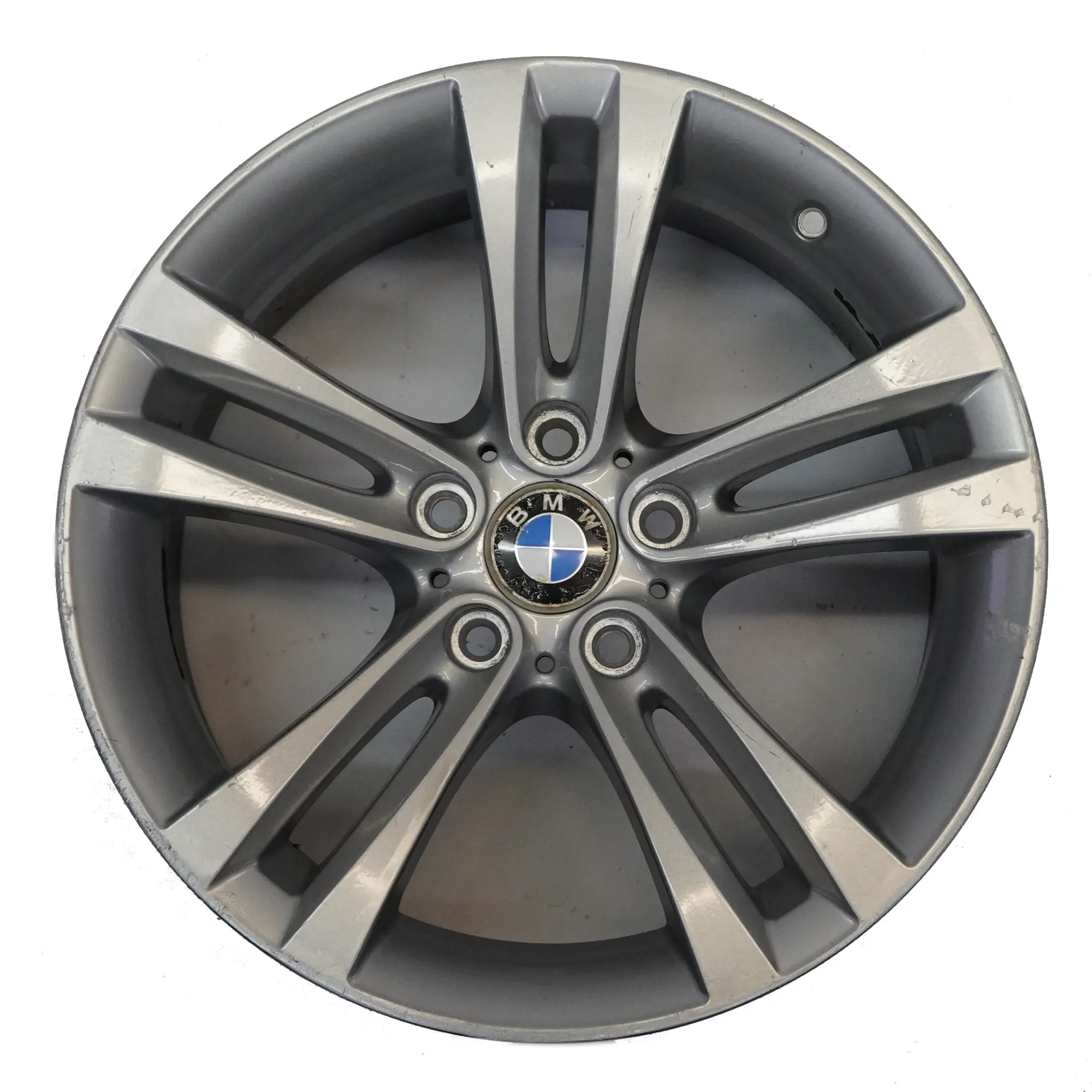 BMW F30 F31 F32 F33 Silver Wheel Alloy Rim 18" Double Spoke 397 ET:34 8J 6796247