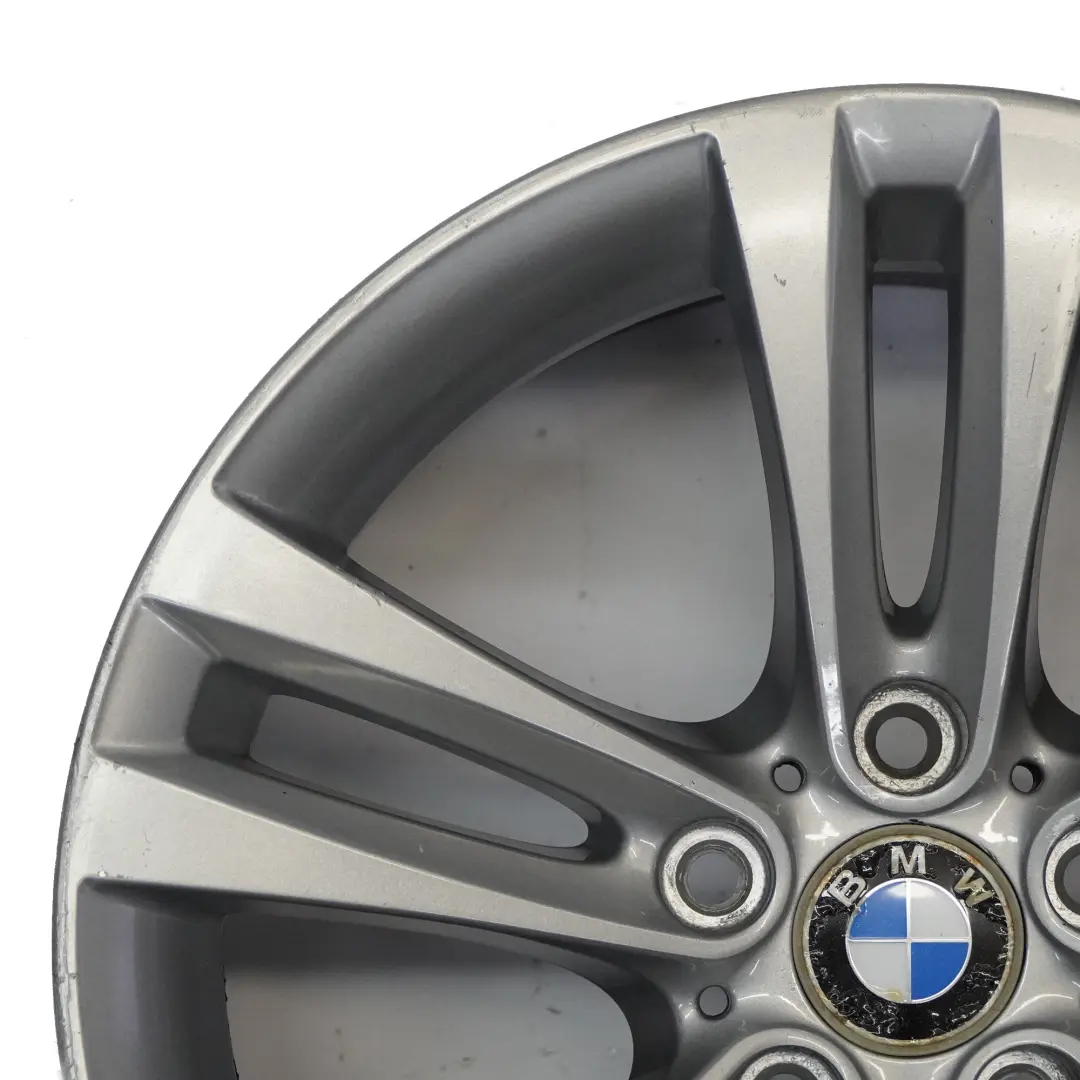 BMW F30 F31 F32 F33 Silver Wheel Alloy Rim 18" Double Spoke 397 ET:34 8J 6796247