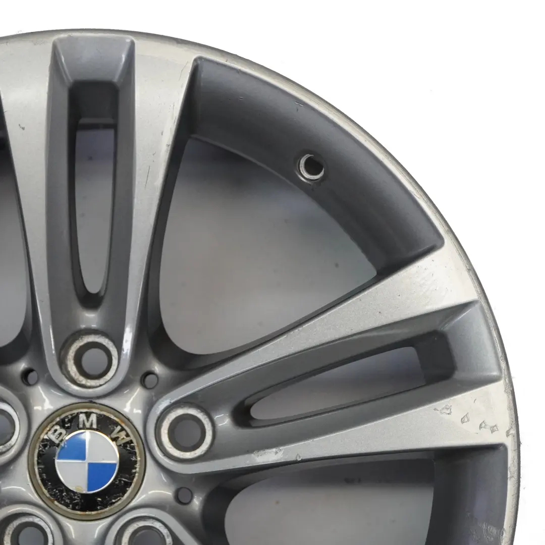 BMW F30 F31 Silberne Leichtmetallfelge 18" Doppelspeiche 397 ET:34 8J 6796247