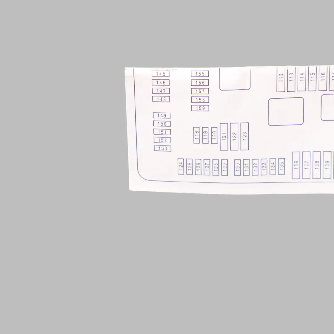 Map Fuse Box BMW F15 F16 F85 F86 Grouping Diagram Card 6819652