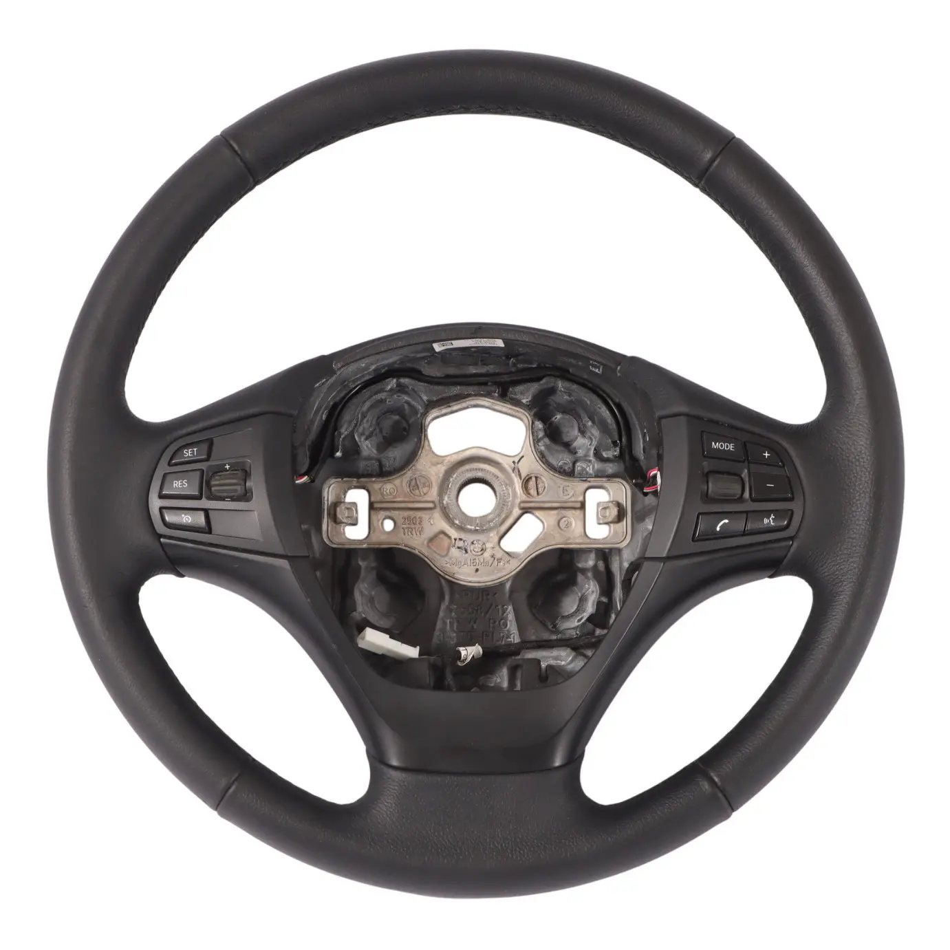 BMW F20 F21 F22 F23 F30 F31 F34 Black Leather Steering Wheel