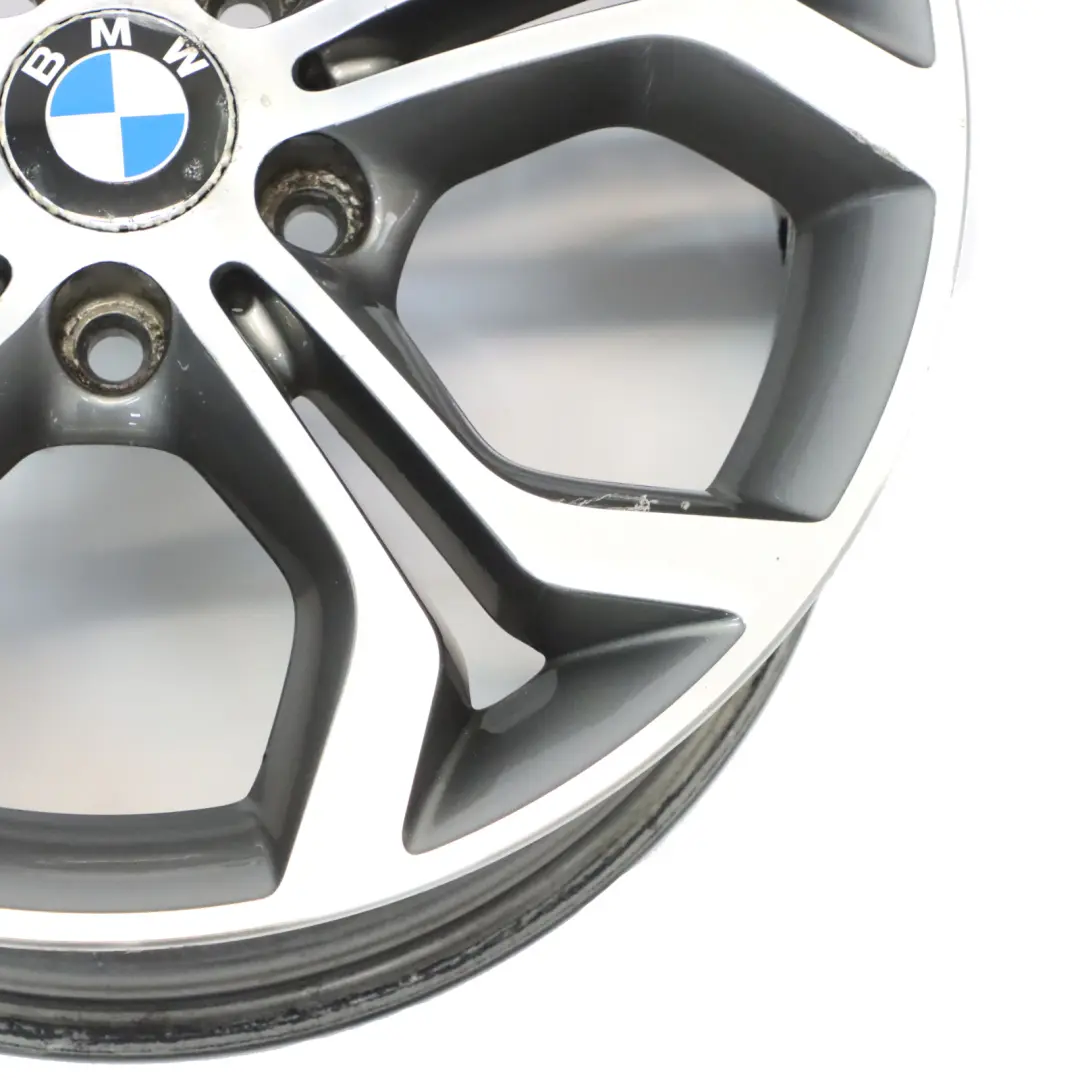 BMW X3 F25 X4 F26 Ferric Grey Wheel Rim Alloy 18" Y Spoke 607 8J ET:43 6862889