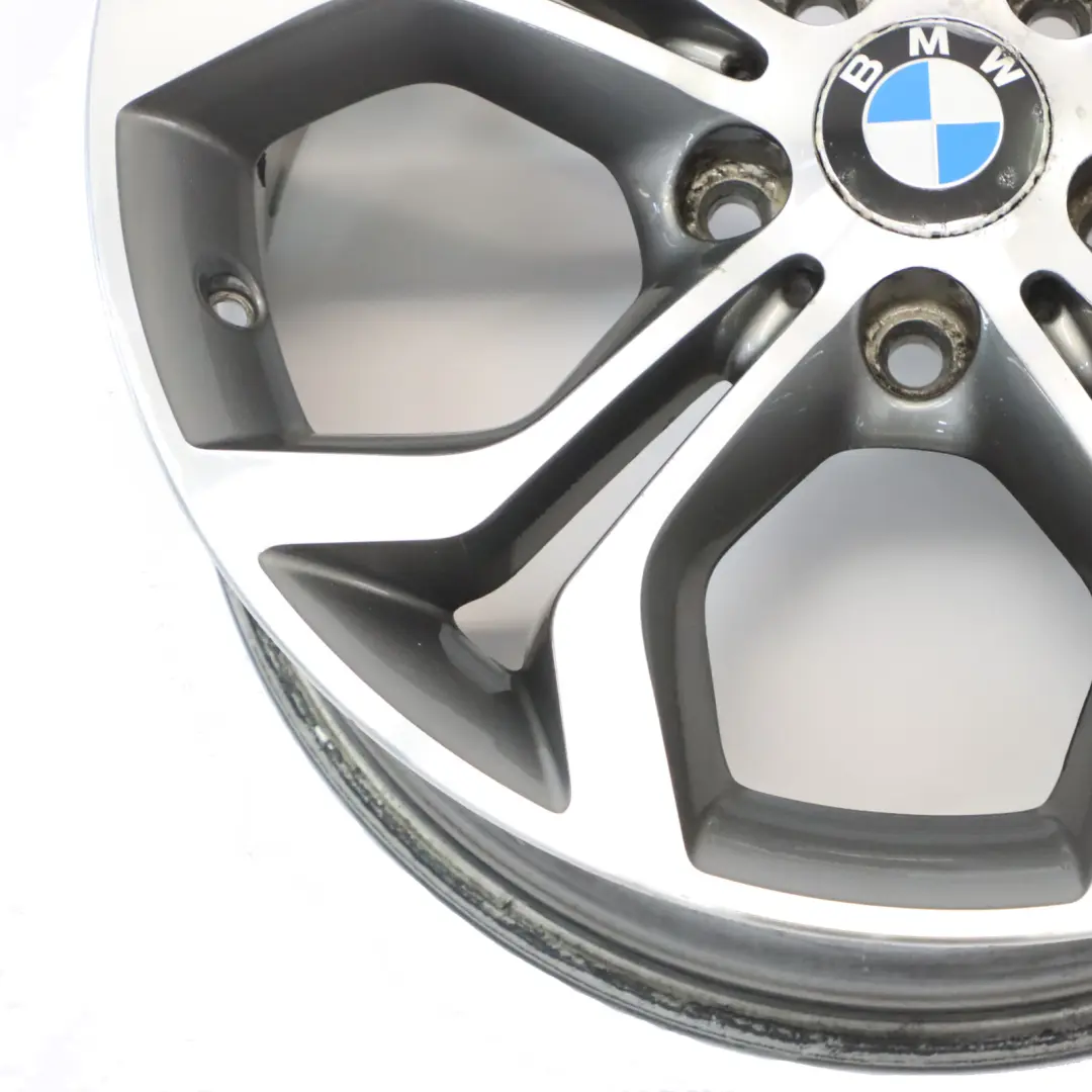 BMW X3 F25 X4 F26 Ferric Grey Wheel Rim Alloy 18" Y Spoke 607 8J ET:43 6862889