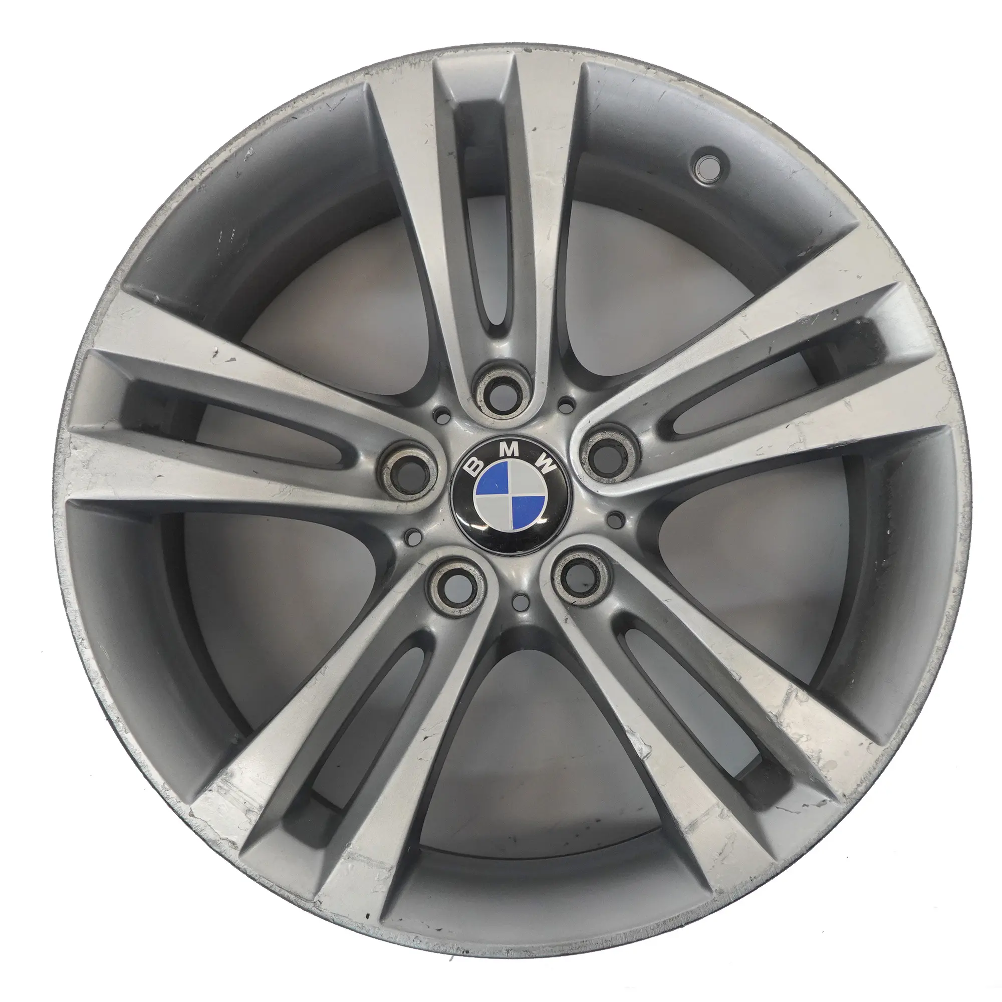 BMW F30 F31 F32 Silver Wheel Alloy Rim 18" Double Spoke 397 8,5J ET:47 6868378