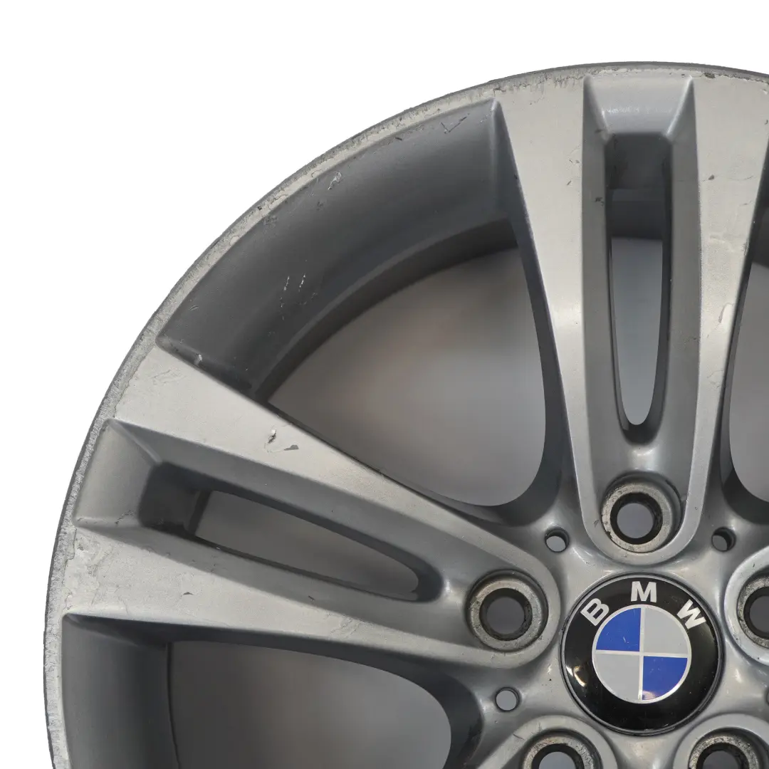 BMW F30 F31 F32 Silberne Alufelge 18" Doppelspeiche 397 8,5J ET:47 6868378