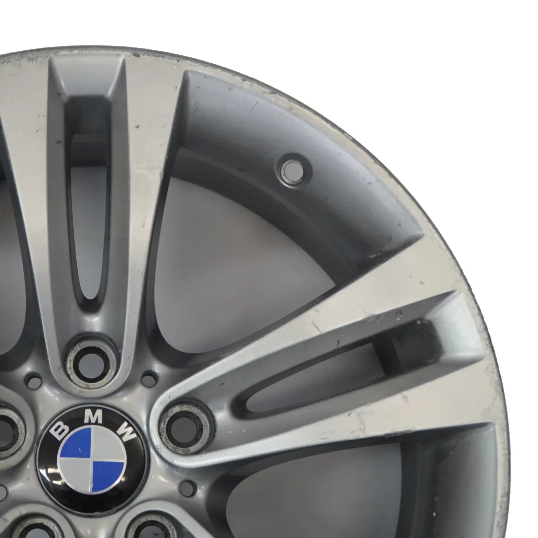 BMW F30 F31 F32 Silberne Alufelge 18" Doppelspeiche 397 8,5J ET:47 6868378