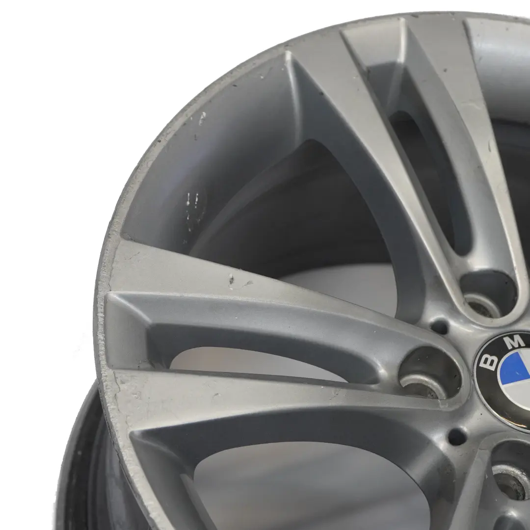 BMW F30 F31 F32 Silberne Alufelge 18" Doppelspeiche 397 8,5J ET:47 6868378