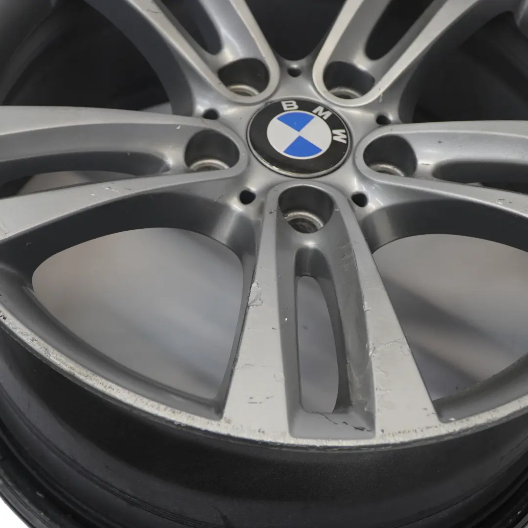 BMW F30 F31 F32 Silberne Alufelge 18" Doppelspeiche 397 8,5J ET:47 6868378