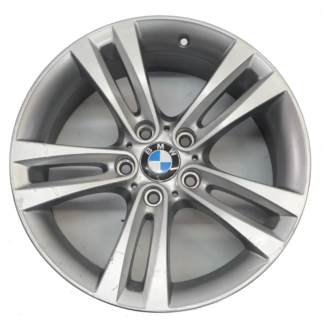 BMW F30 F31 F32 Silver Wheel Alloy Rim 18" Double Spoke 397 8,5J ET:47 6868378