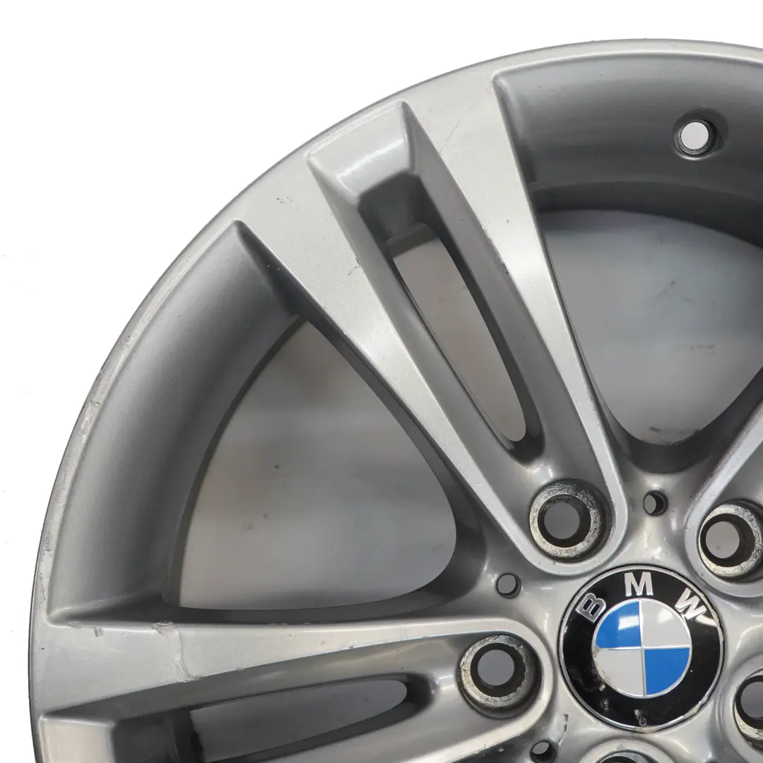 BMW F30 F31 F32 Jante Alliage Argenté 18" Doubles Rayons 397 8,5J ET:47 6868378