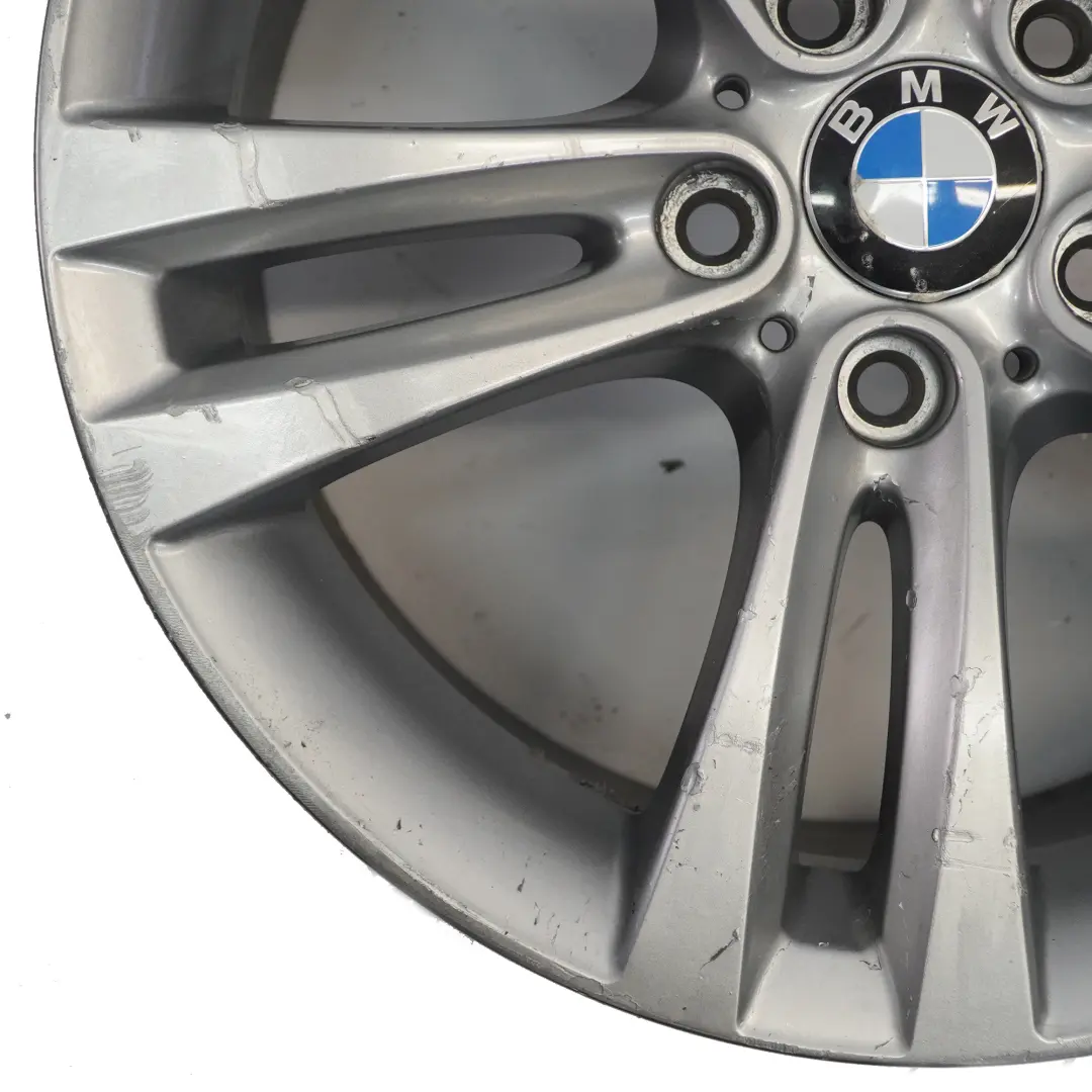 BMW F30 F31 F32 Jante Alliage Argenté 18" Doubles Rayons 397 8,5J ET:47 6868378