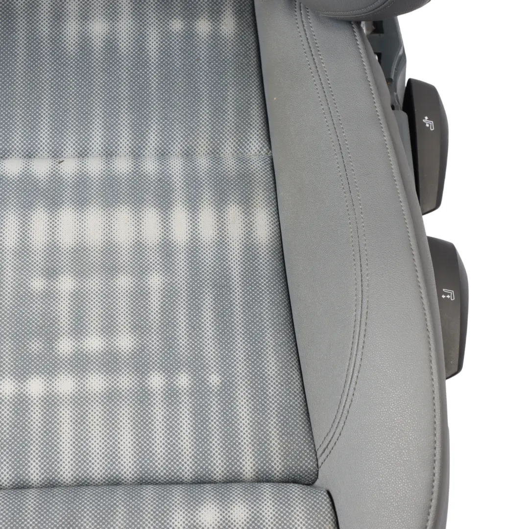 BMW E87 M Sport Seat Cloth / Imitation Leather Lumbar Front Left N/S Alska Grey