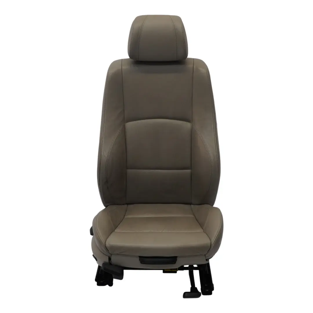 BMW E87 Asiento Delantero Derecho Interior Calefaccionado Cuero Boston Beige