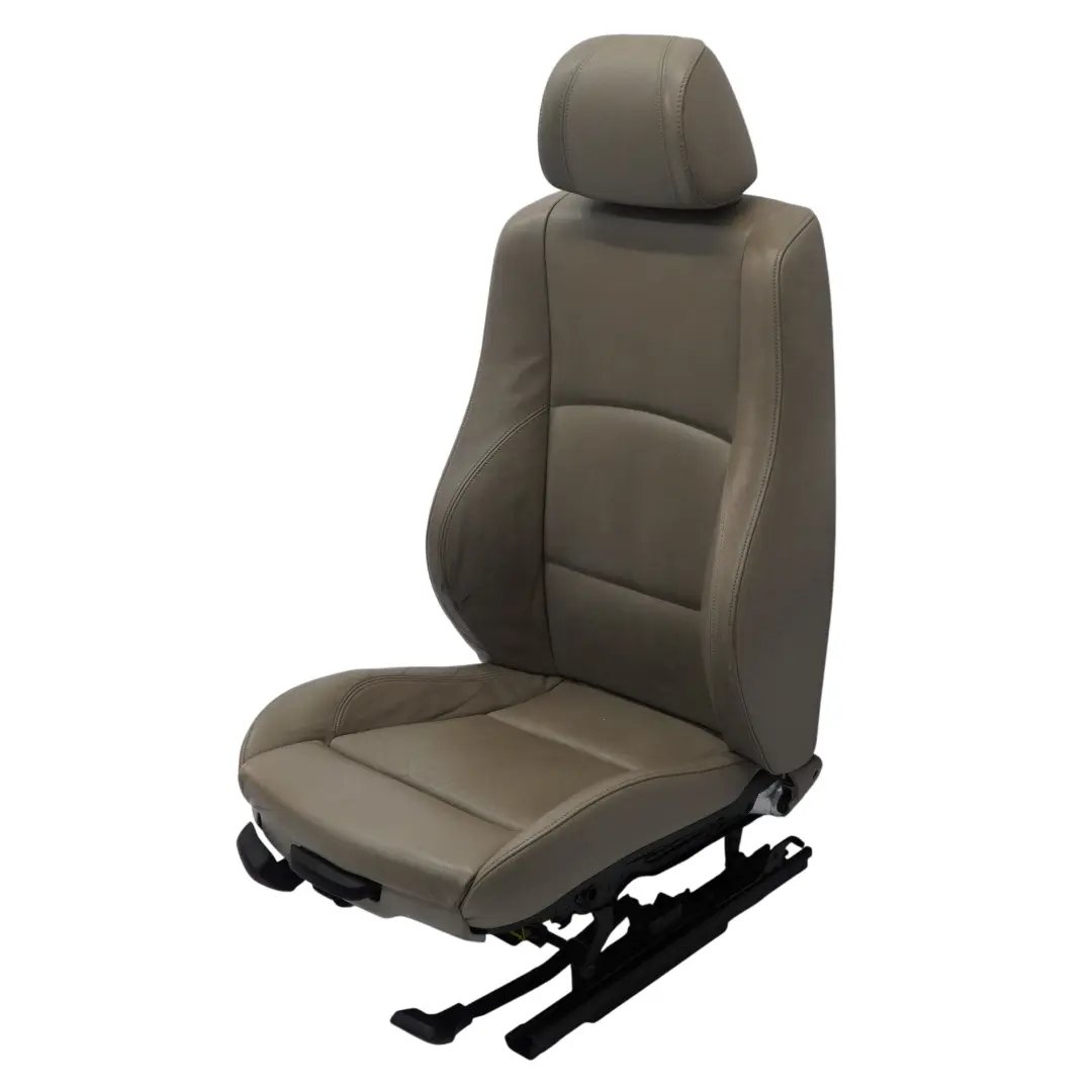 BMW E87 Asiento Delantero Derecho Interior Calefaccionado Cuero Boston Beige