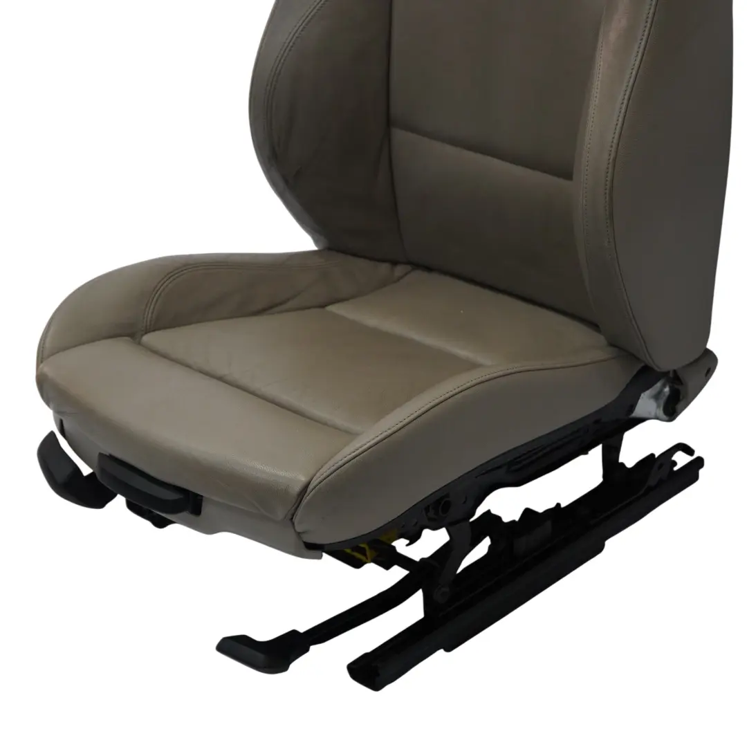 BMW E87 Asiento Delantero Derecho Interior Calefaccionado Cuero Boston Beige