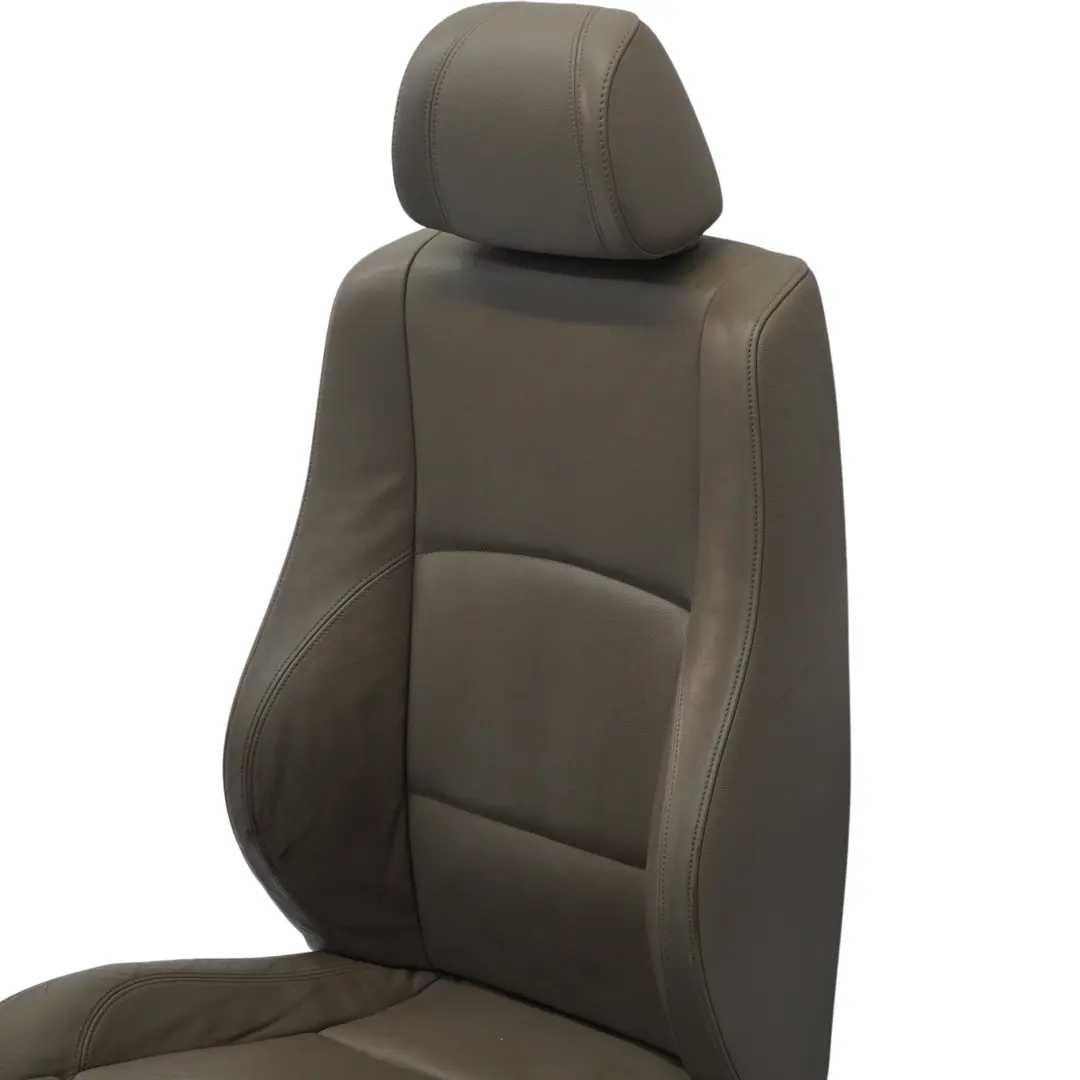 BMW E87 Asiento Delantero Derecho Interior Calefaccionado Cuero Boston Beige