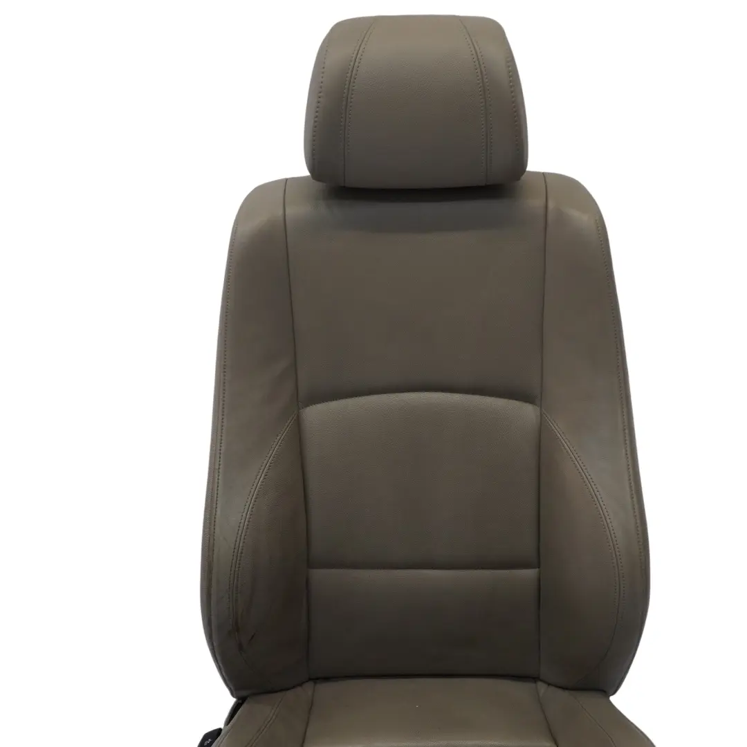 BMW E87 Asiento Delantero Derecho Interior Calefaccionado Cuero Boston Beige