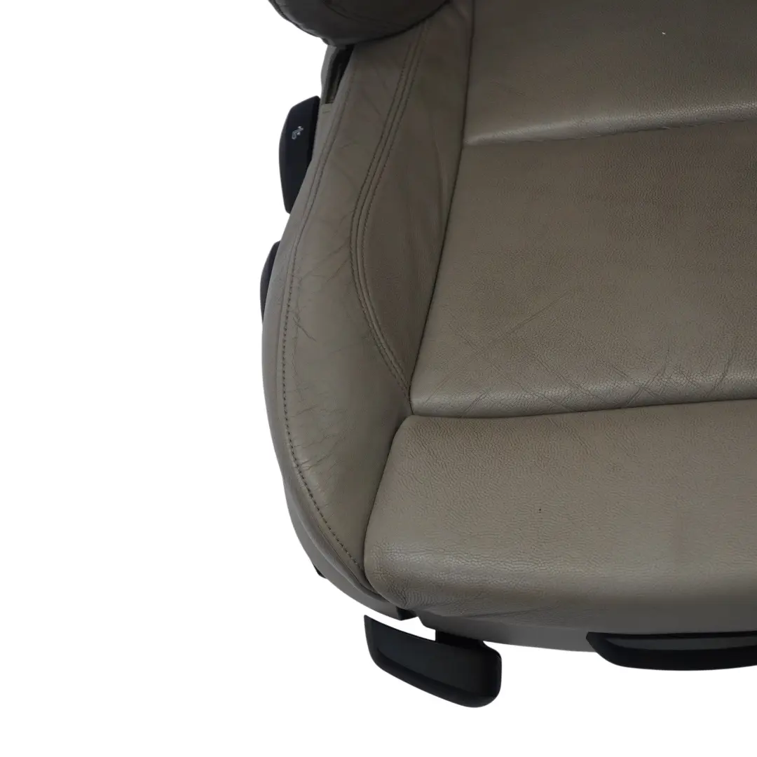 BMW E87 Asiento Delantero Derecho Interior Calefaccionado Cuero Boston Beige