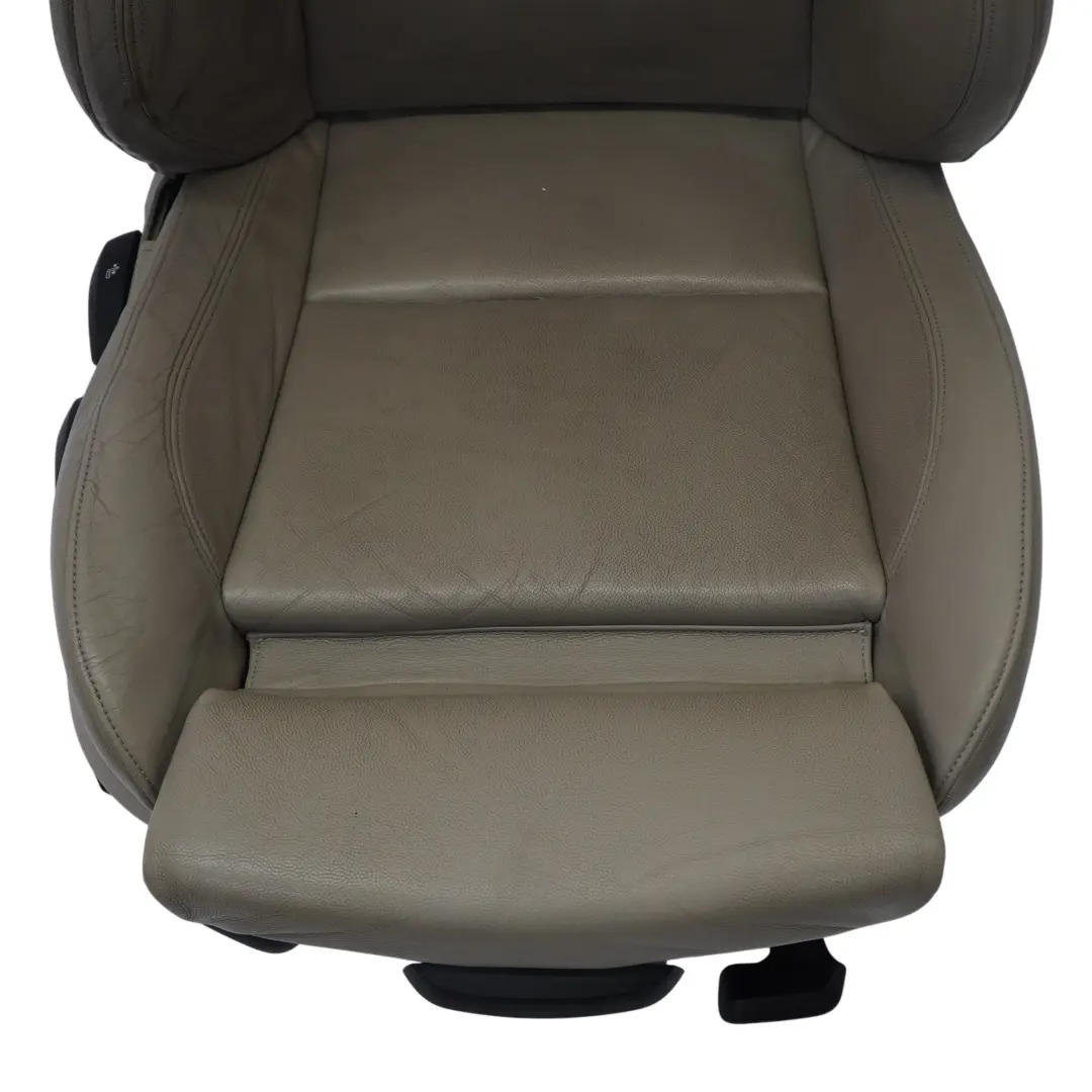 BMW E87 Asiento Delantero Derecho Interior Calefaccionado Cuero Boston Beige