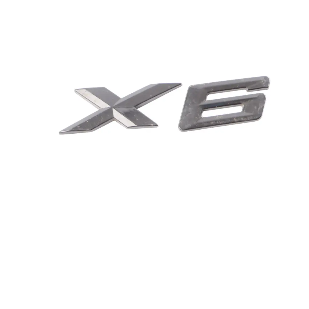 BMW X6 E71 Lettering Emblem Logo Trim Chrome X6 7196556