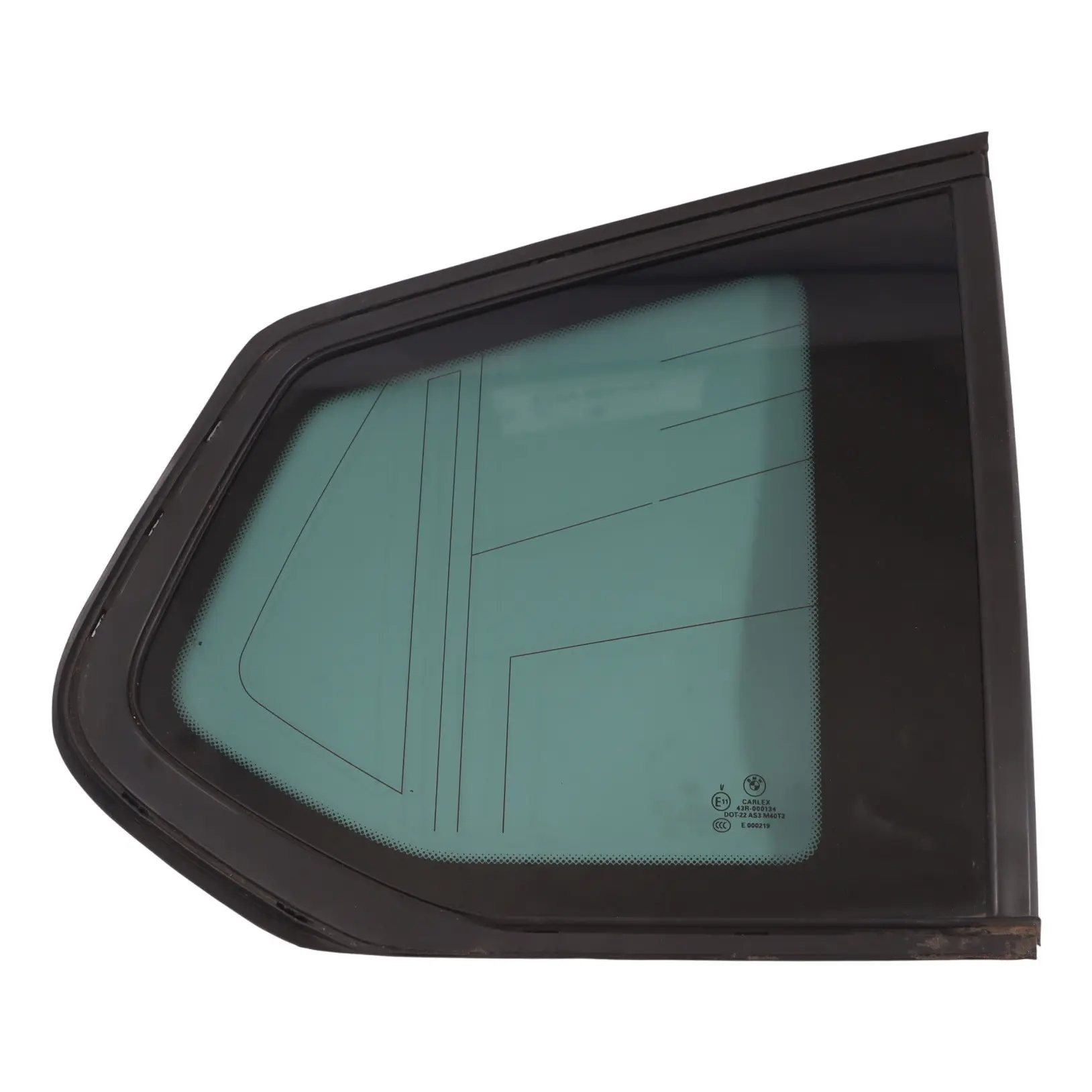 BMW X3 F25 Window Fixed Glass Side Quarter Rear Right O/S AS3 Black SSG 7205646