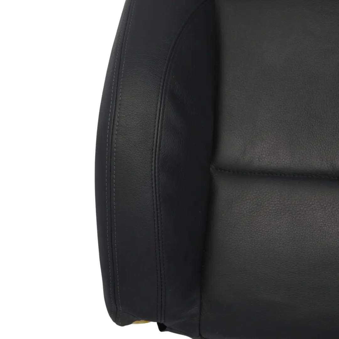 Sport Seat Backrest BMW E90 E91 LCI Front Left N/S Cover Leather Dakota Black