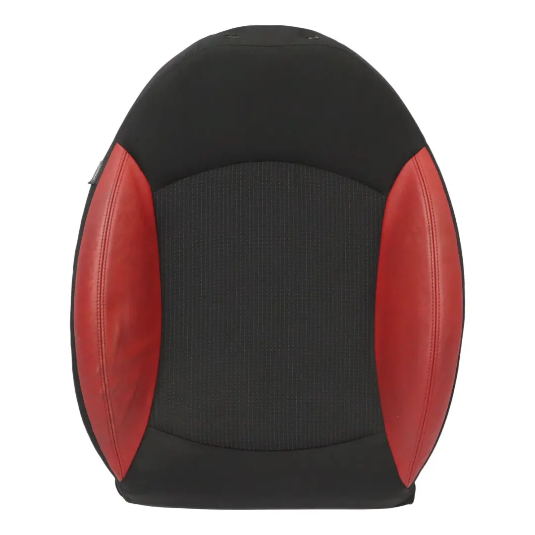  Mini R55 R56 LCI Seat Backrest Sport Cloth Fabric Red Leather Front Right O/S 