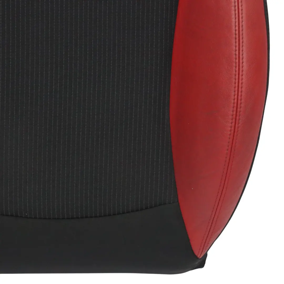  Mini R55 R56 LCI Seat Backrest Sport Cloth Fabric Red Leather Front Right O/S 