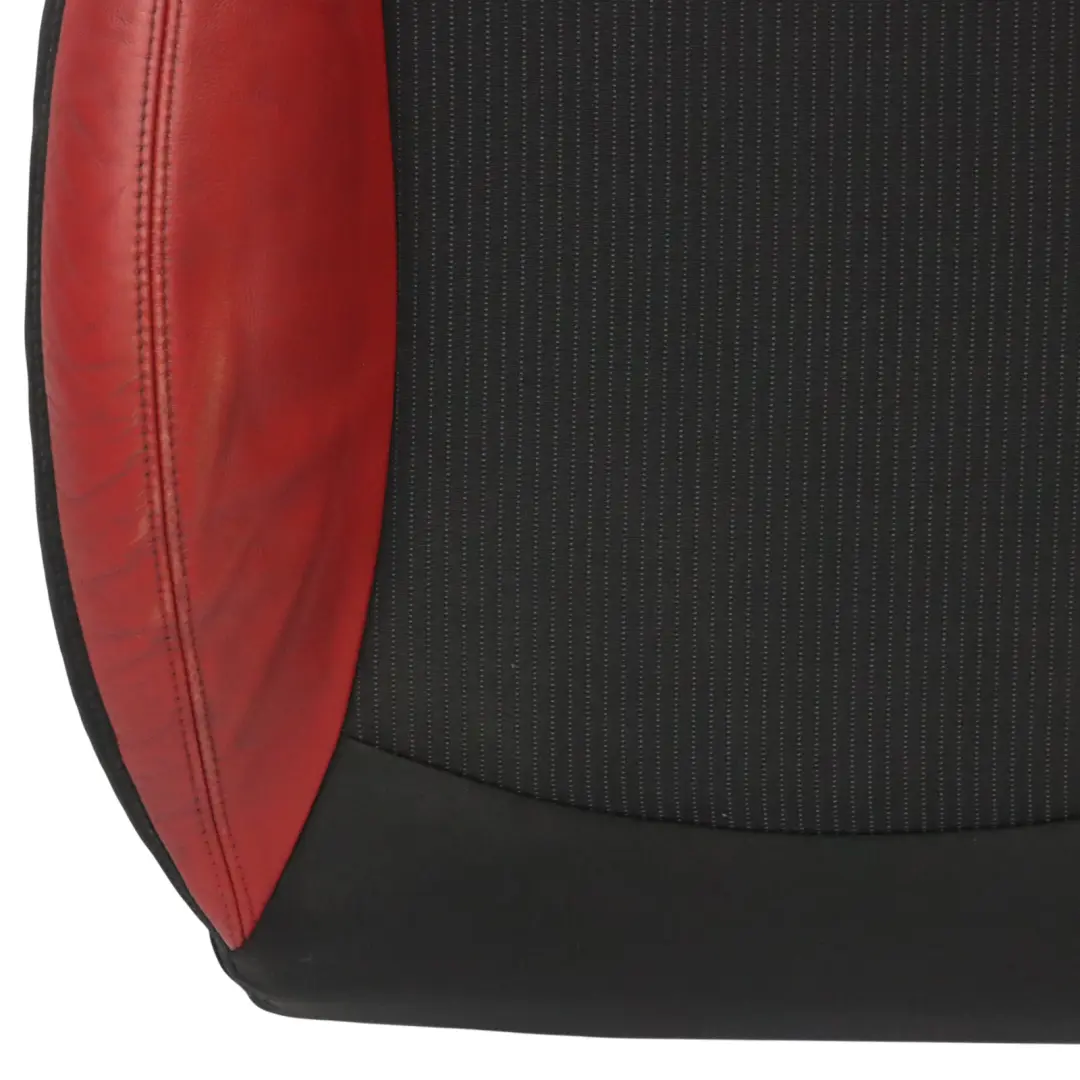  Mini R55 R56 LCI Seat Backrest Sport Cloth Fabric Red Leather Front Right O/S 