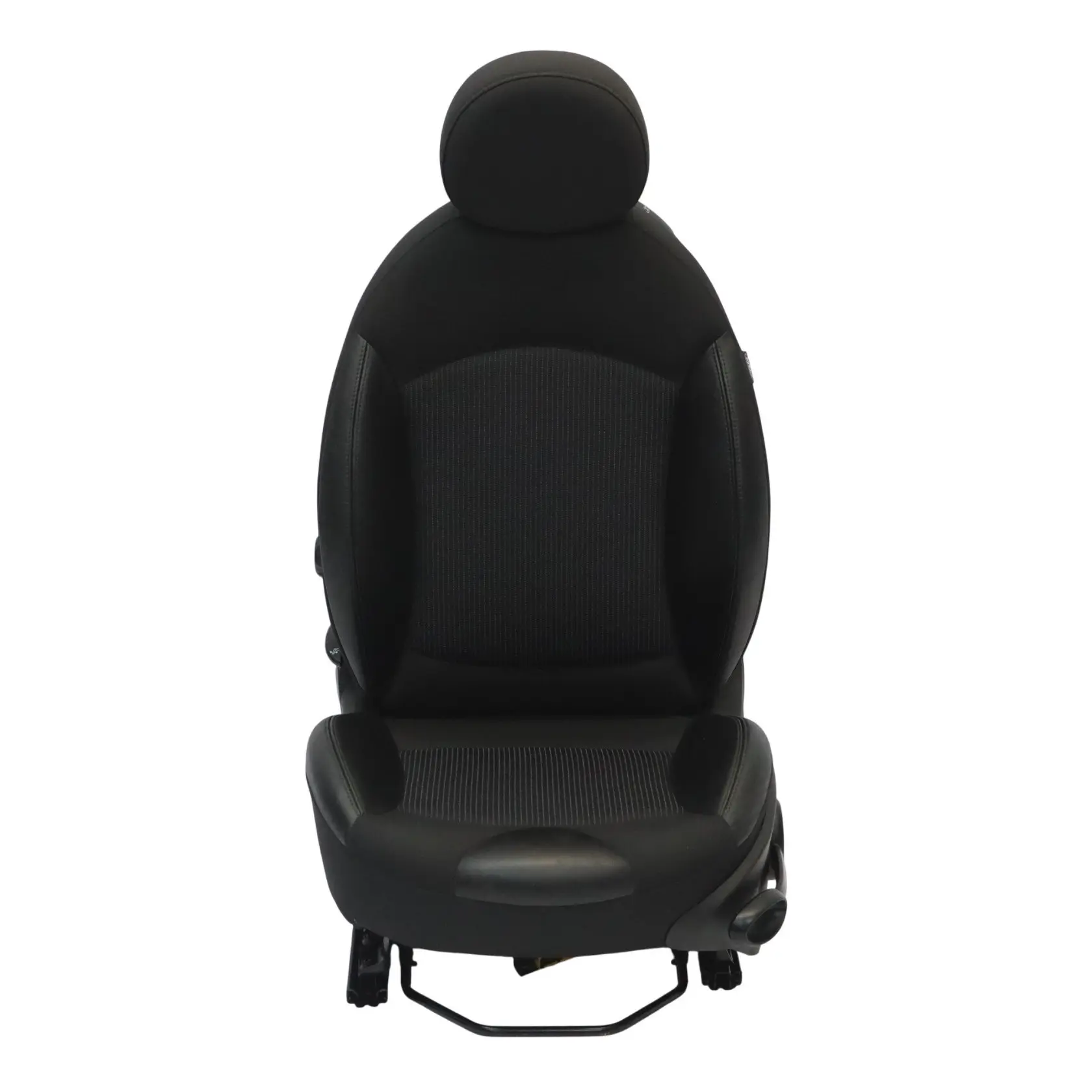 Mini R55 R56 LCI Siège avant gauche Sport Noir Cuir Tissu chauffé