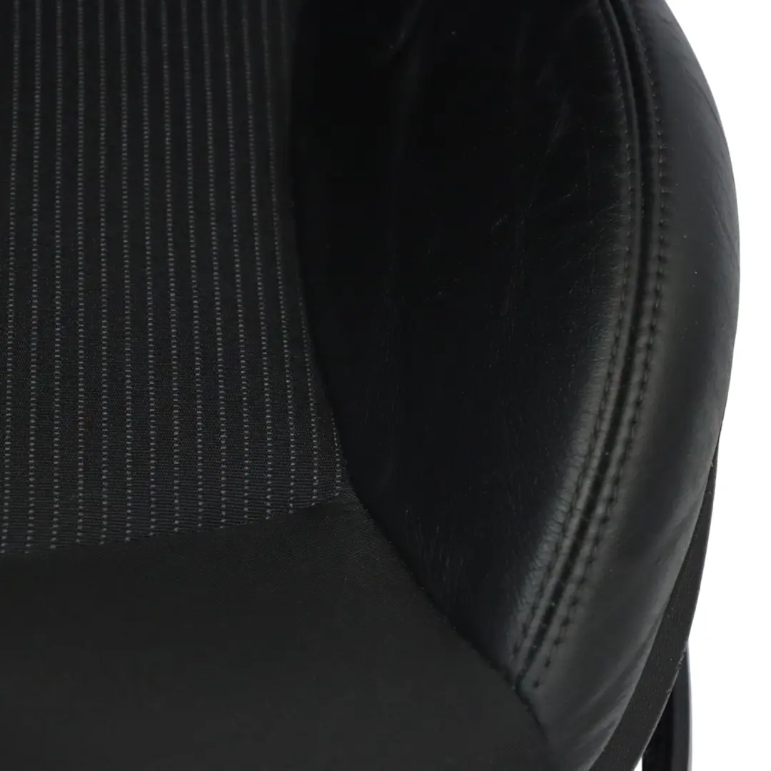 Mini R55 R56 LCI Asiento Delantero Izquierdo calefacción Sport Cuero Tela Negro