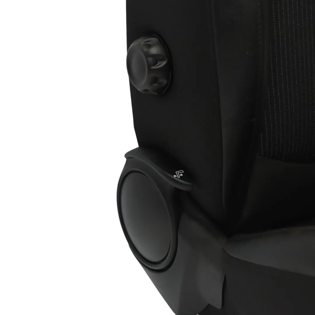 Mini R55 R56 LCI Asiento Delantero Izquierdo calefacción Sport Cuero Tela Negro