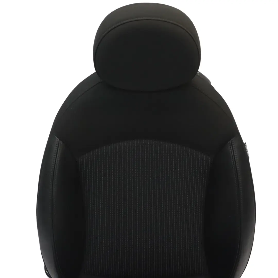 Mini R55 R56 LCI Asiento Delantero Izquierdo calefacción Sport Cuero Tela Negro