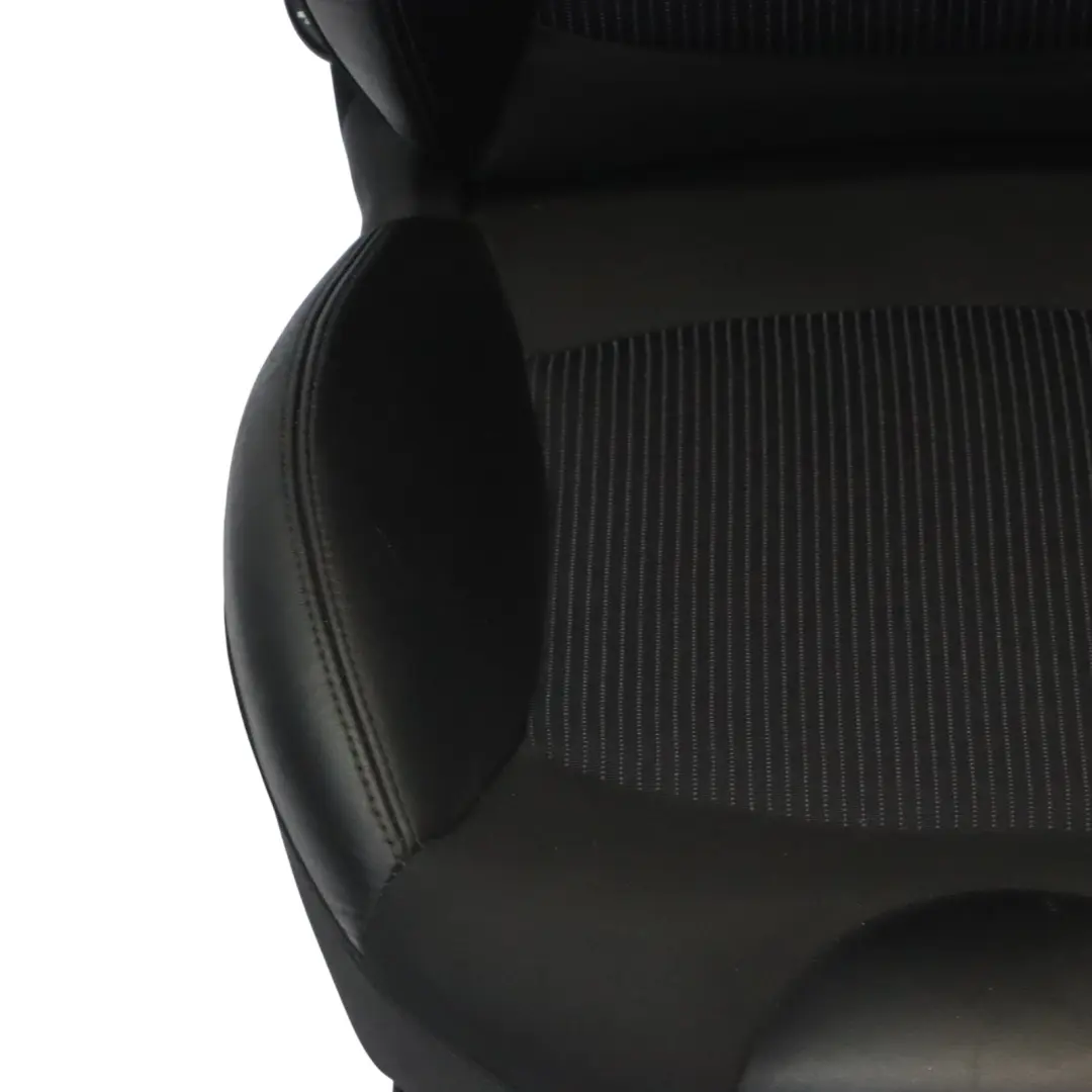 Mini R55 R56 LCI Siège avant gauche Sport Noir Cuir Tissu chauffé