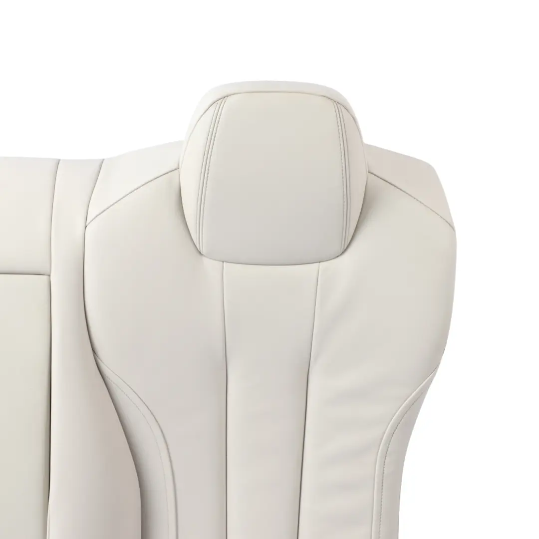 BMW F06 Gran Coupe Rear Left N/S Seat Backrest Cover Leather Nappa Ivory White