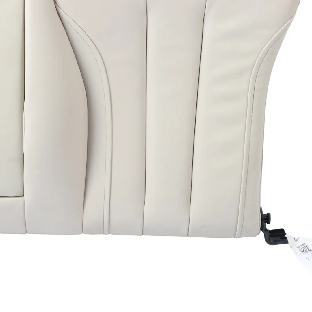 BMW F06 Gran Coupe Rear Left N/S Seat Backrest Cover Leather Nappa Ivory White