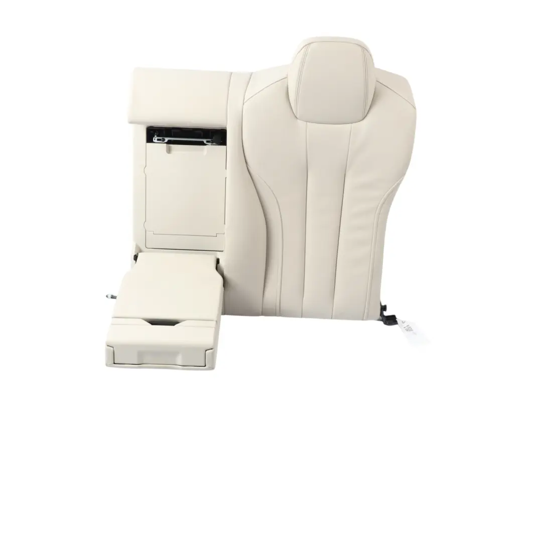 BMW F06 Gran Coupe Rear Left N/S Seat Backrest Cover Leather Nappa Ivory White