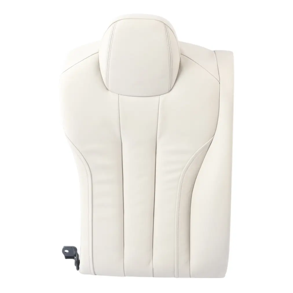 BMW F06 Gran Coupe Rear Right O/S Seat Backrest Cover Leather Nappa Ivory White