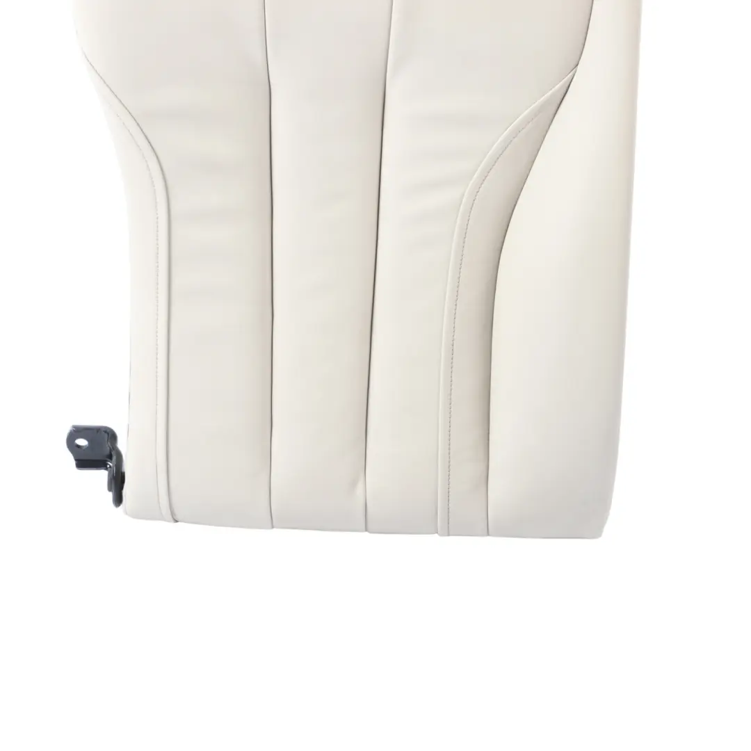 BMW F06 Gran Coupe Rear Right O/S Seat Backrest Cover Leather Nappa Ivory White