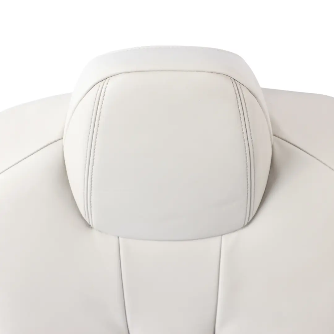 BMW F06 Gran Coupe Rear Right O/S Seat Backrest Cover Leather Nappa Ivory White