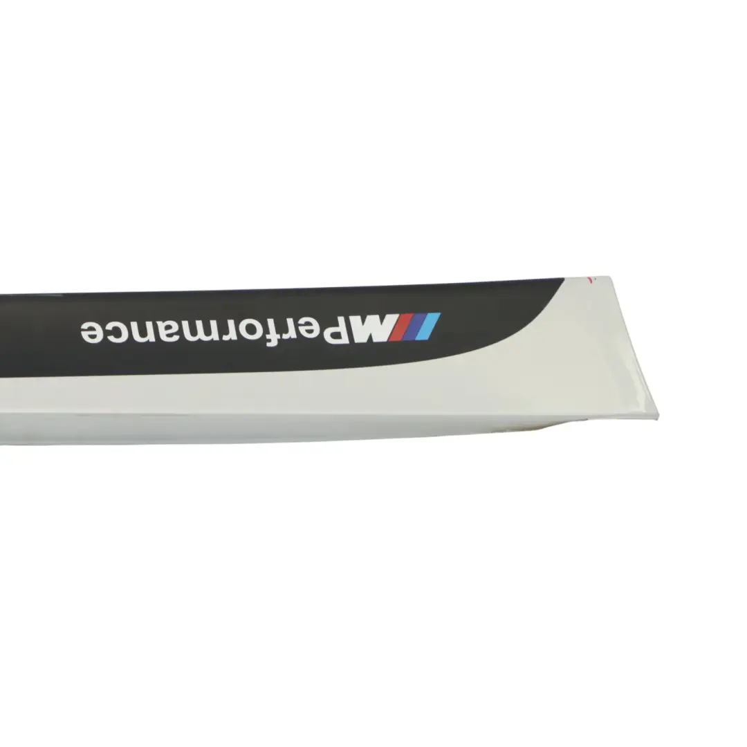 BMW F30 F31 Side Skirt Sill Strip Right O/S Mineralweiss Mineral White - A96