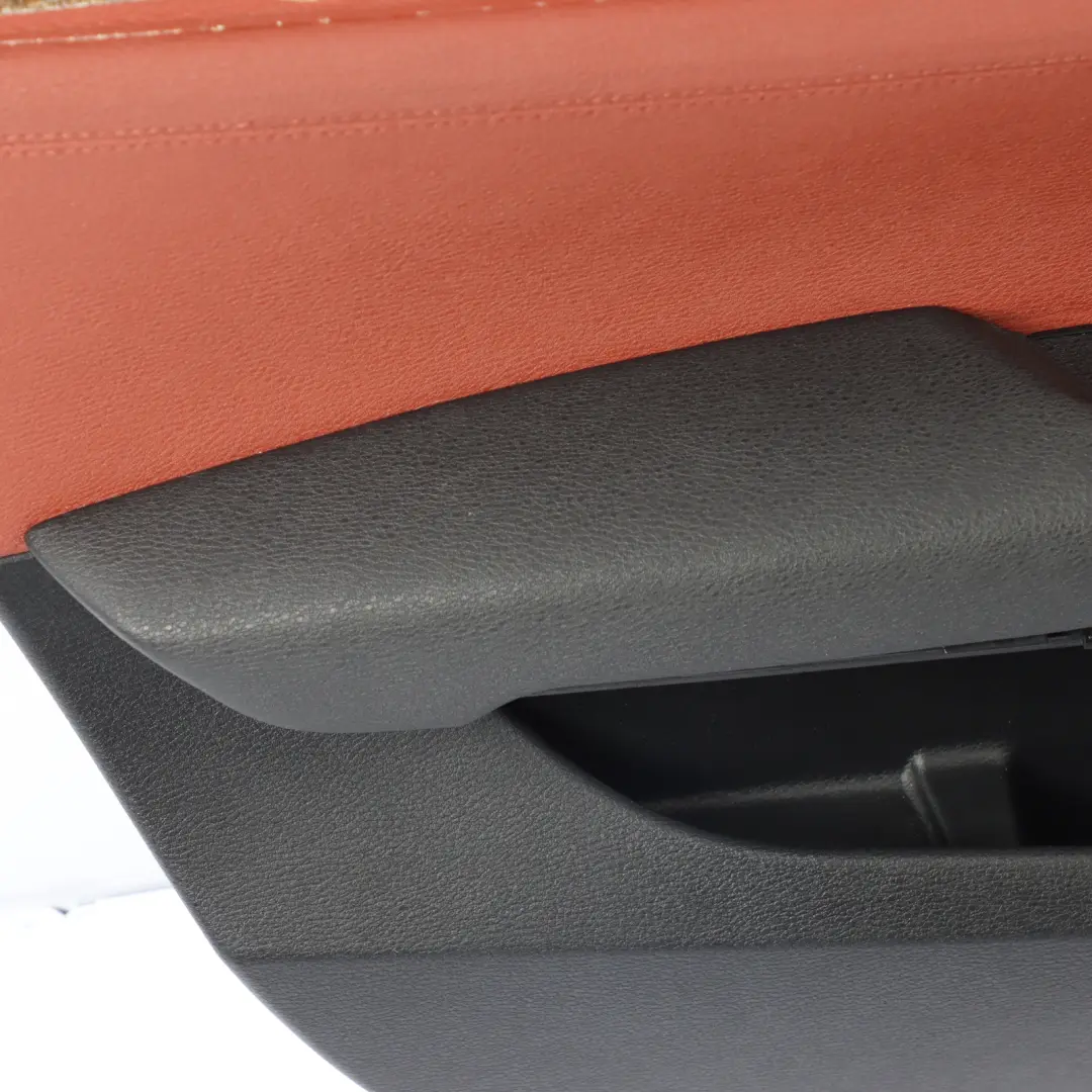 BMW E84 Door Card Trim Arm Rest Panel Front Left N/S Red Brown Leather 7327191